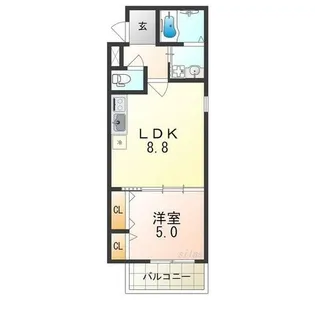 フジパレスsun eight 1【1階】の間取り