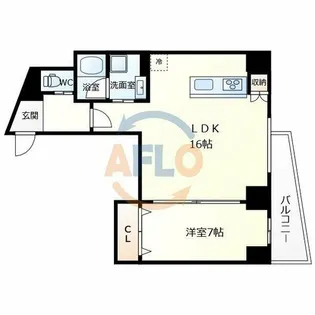 プレミアム長瀬【5階】の間取り