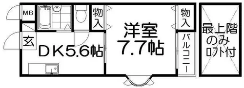 コートアルバ【3階】の間取り