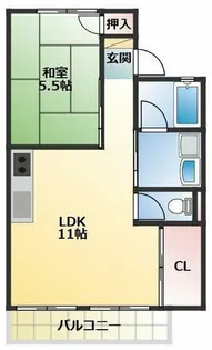 カーサコイーバ【203号室】の間取り