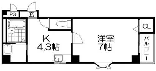 メゾンドオーブII【2階】の間取り
