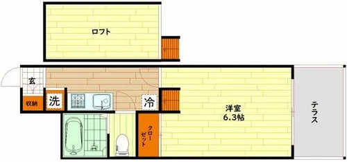 Espacio御幣島(エスパシオ)【1階】の間取り