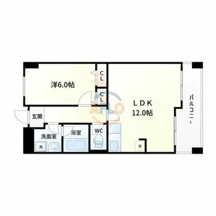 グランドールサンパティオ【1階】の間取り