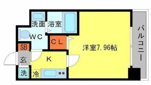SERENiTE日本橋SUD【5階】の間取り