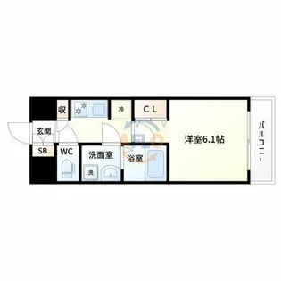 スプランディッド新大阪DUE【5階】の間取り
