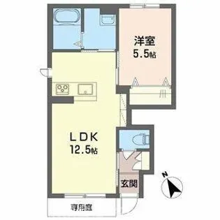 リオ【1階】の間取り