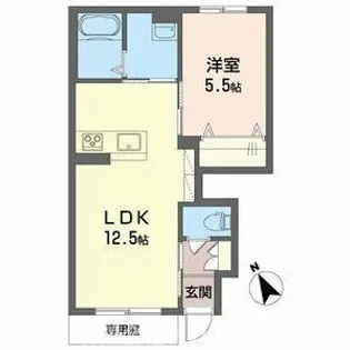 リオ【1階】の間取り