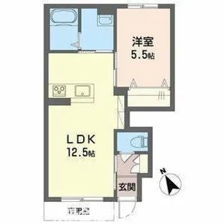 リオ【1階】の間取り