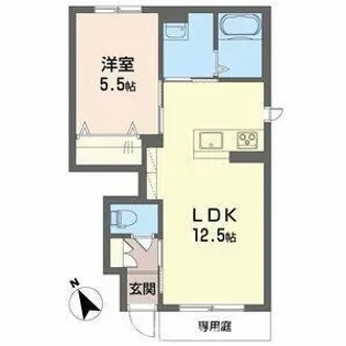 リオ【1階】の間取り