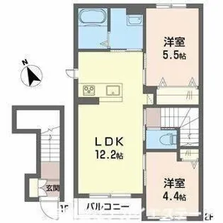 リオ【201号室】の間取り