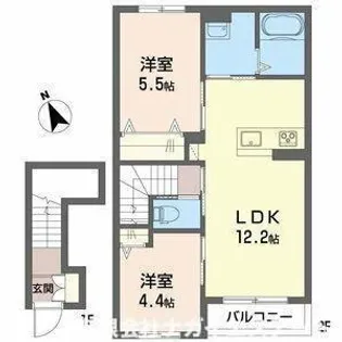 リオ【2階】の間取り