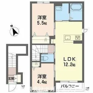 リオ【2階】の間取り