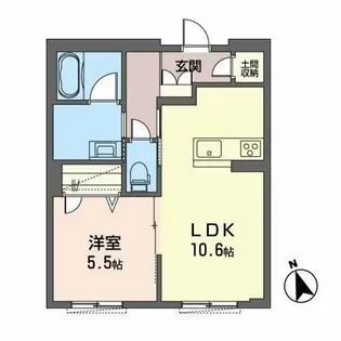 ジョイターフ【1階】の間取り