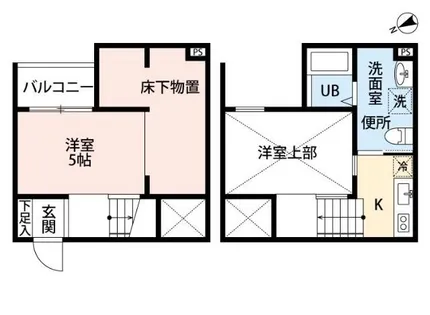 Grande Mare 枇杷島【205号室】の間取り