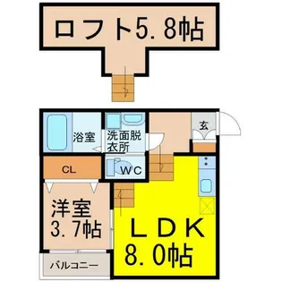 KUMAZAWA【2階】の間取り