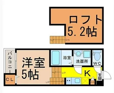 インディゴライト【2階】の間取り
