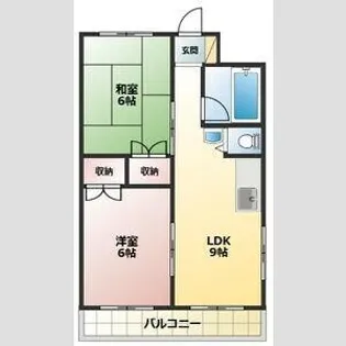 清風マンション【3階】の間取り