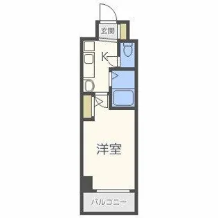 ラナップスクエア同心Ⅱ【8階】の間取り