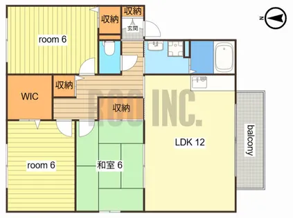アバンセ【201号室】の間取り