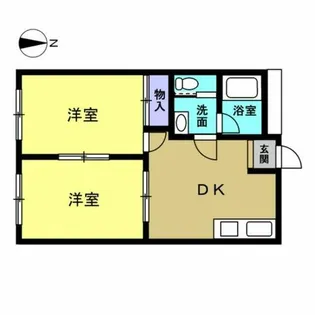 KIRAKUハイツ宮路【2階】の間取り