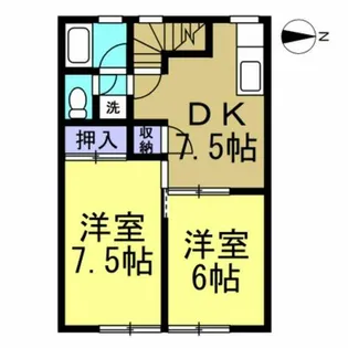 柊シティー【2階】の間取り