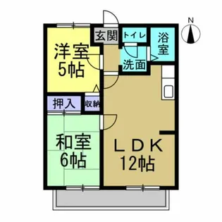 ハッピーヒル【103号室】の間取り