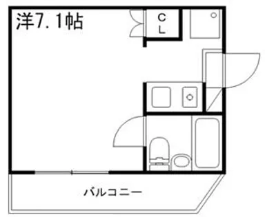 エレーヴ新在家【202号室】の間取り