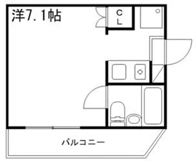 エレーヴ新在家【202号室】の間取り