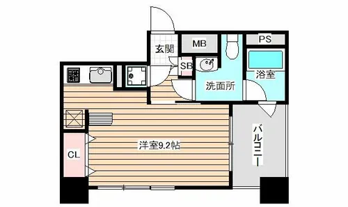 エルミタージュ福島【3階】の間取り