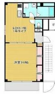 京橋オリエンタルキューブ【3階】の間取り