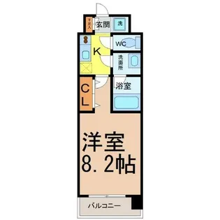 ルクレ新栄レジデンス【3階】の間取り
