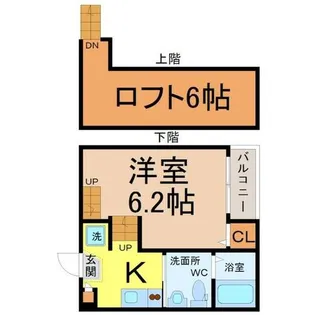 ファンタジアン名駅西【1階】の間取り