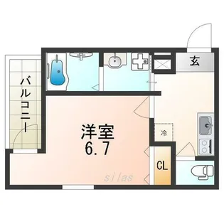 兵庫県尼崎市立花町4丁目【アパート】の間取り