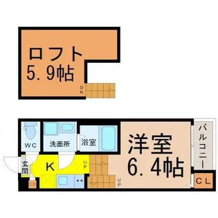 アルバ上小田井【1階】の間取り