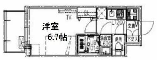 S-RESIDENCE都島Lux【10階】の間取り