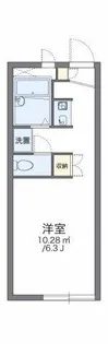 レオパレスけやき通り【207号室】の間取り