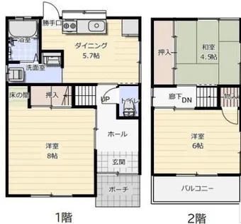 兵庫県姫路市城北新町1丁目【一戸建】の間取り