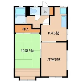 ローズ武庫之荘【1階】の間取り