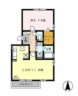 グランパティオB棟【1階】の間取り