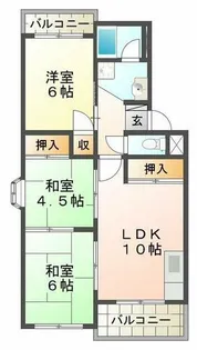 イリノハイツ【3階】の間取り