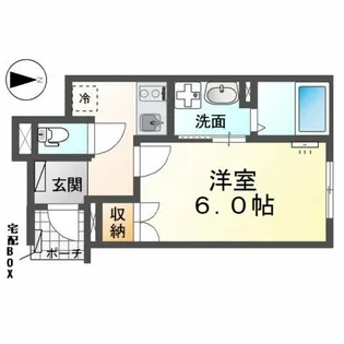 エミフル妙音【1階】の間取り
