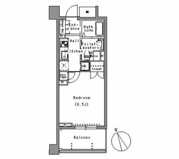 パークアクシス白壁【2階】の間取り