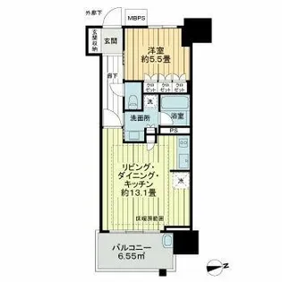 ザ・グランアルト栄【10階】の間取り