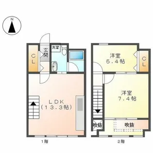 OHANA248【502号室】の間取り