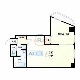 ラポール京町堀【6階】の間取り