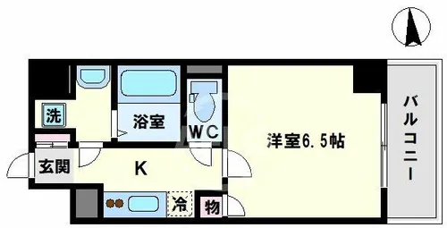 U-ro鶴橋駅前【6階】の間取り