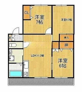 ジョイハウス【103号室】の間取り