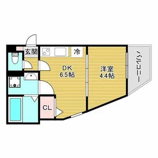 ART KISHIBE NORTH【1階】の間取り