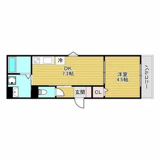 ART KISHIBE NORTH【3階】の間取り