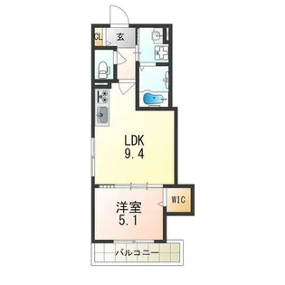 兵庫県尼崎市東園田町6丁目【アパート】の間取り
